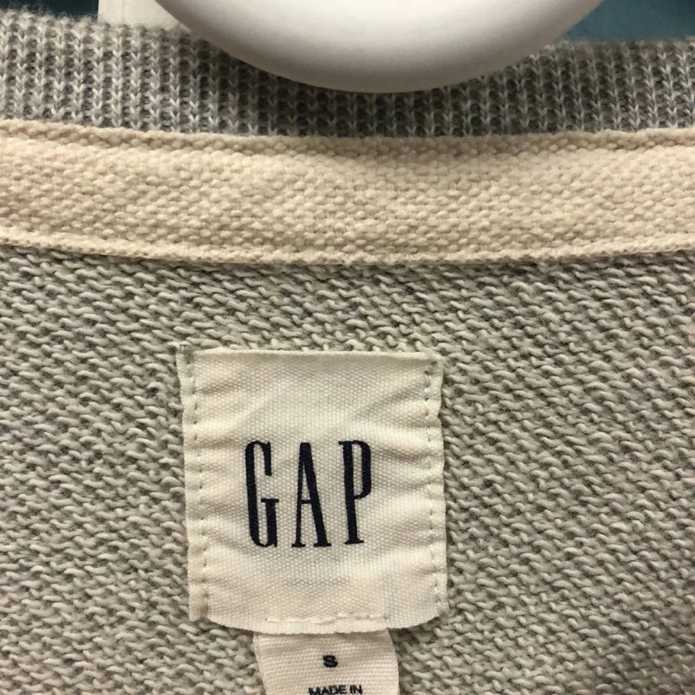 Gap Tri‎ Tone orange and gray vintage retro reglan crewneck sweatshirt Mens S